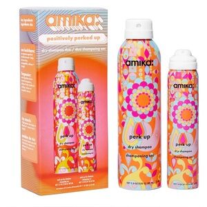 Amika dry shampoo duo full size 5.3 oz & traveling size 1.8 oz New unopened